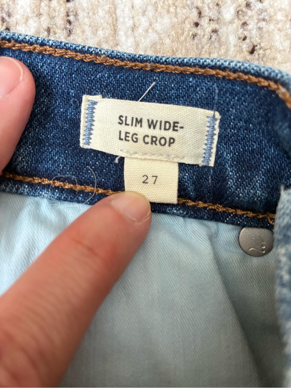 Madewell Slim Wide Leg Crop jeans size 27 - Picture 4 of 4